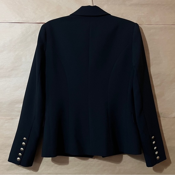 L'Agence | Kenzie Blazer Double Breasted Sculpted Jacket Black Size 8 - Picture 9 of 14